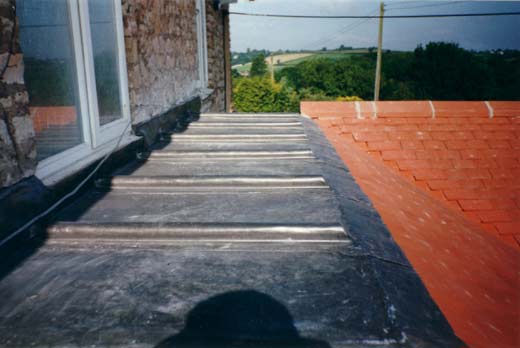 Lead flat roof